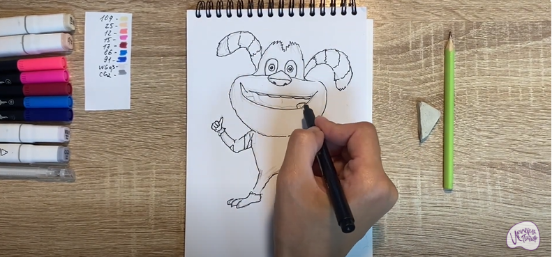 Рисуем Ози из "Финник"
