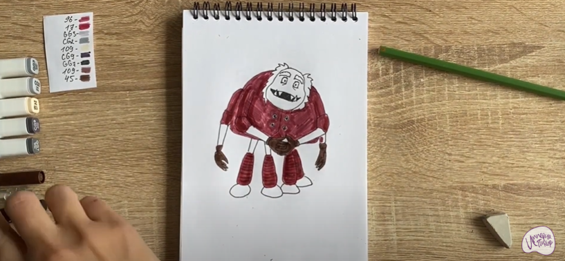 Рисуем Шнюк из "Лунтика"