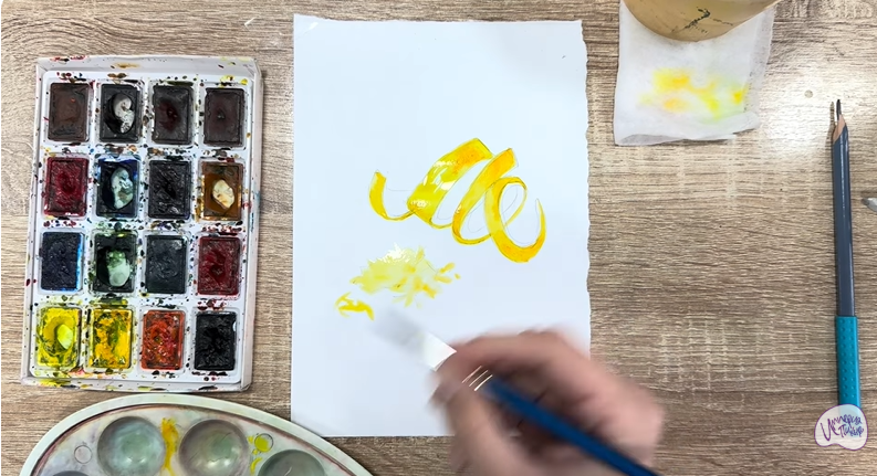 Рисуем Цедра лимона