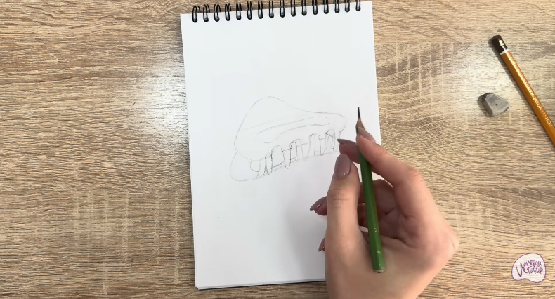 Рисуем Заколка-краб