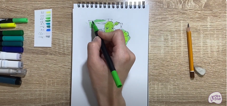 Рисуем Папус из "Фиксики"