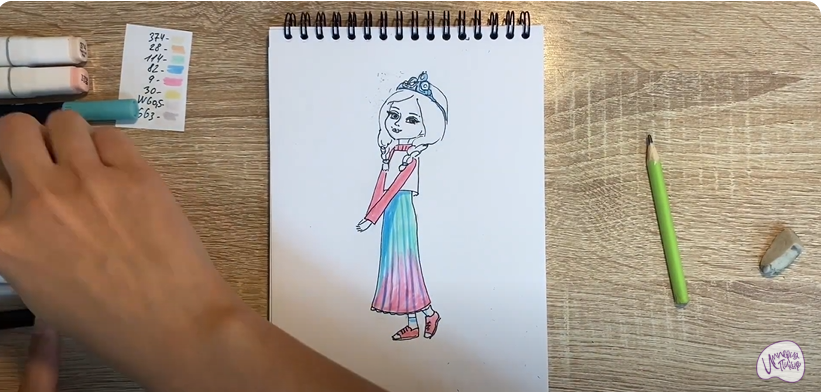Рисуем Алёнка из "Царевны"