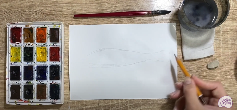 Рисуем Рыба "Бычок"