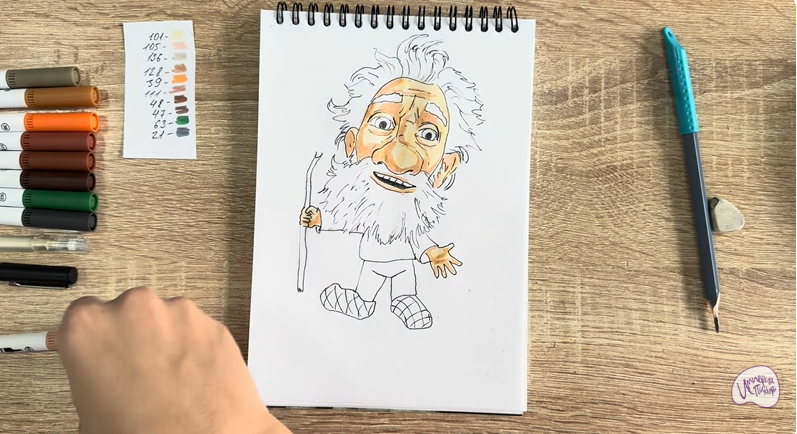 Рисуем Нафаня из фильма "Домовёнок Кузя"