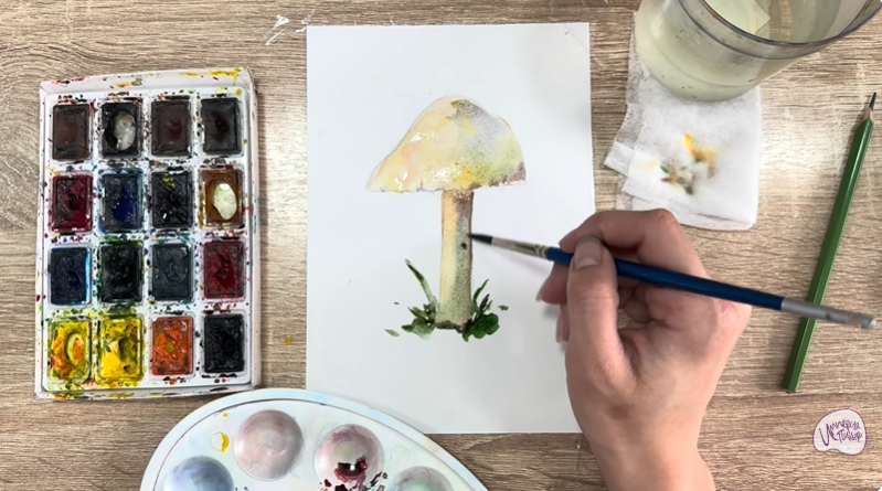 Рисуем Колпак кольчатый