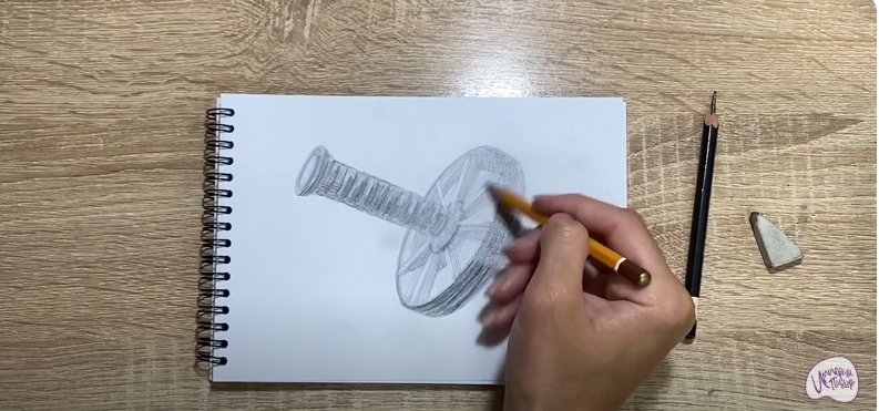 Рисуем Ролик гимнастический