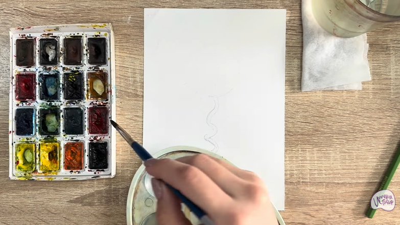 Рисуем Мирт обыкновенный