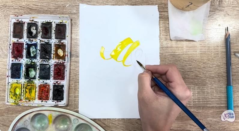 Рисуем Цедра лимона