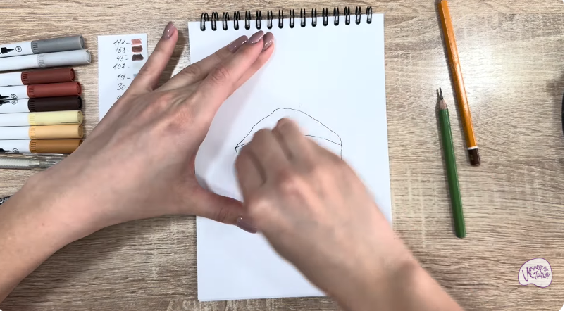 Рисуем Кекс "Зебра"