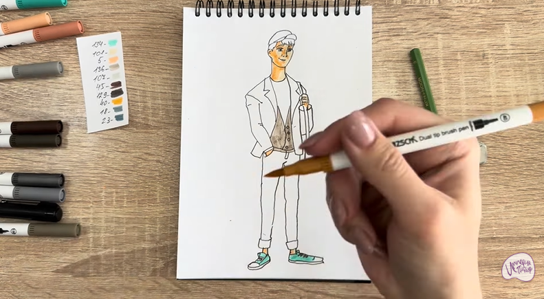 Рисуем Тадаши Хамада из «Города героев»