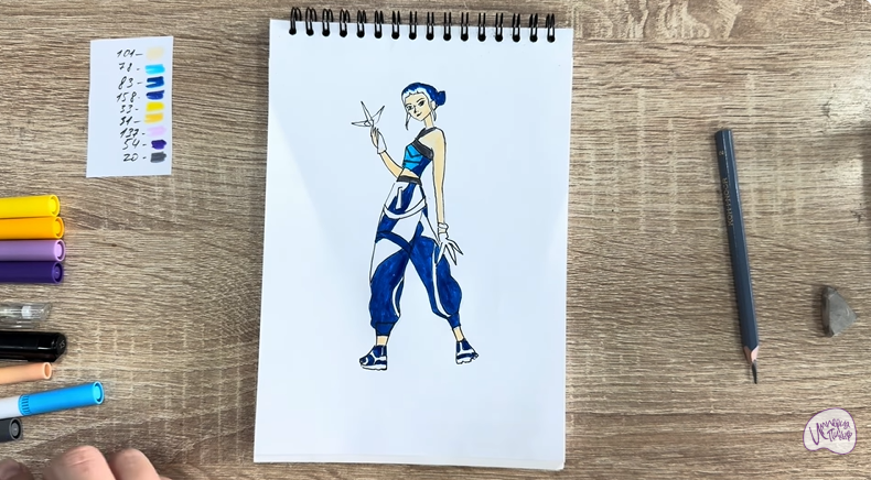 Рисуем Зои из "Кейпоп"