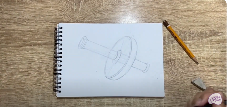 Рисуем Ролик гимнастический