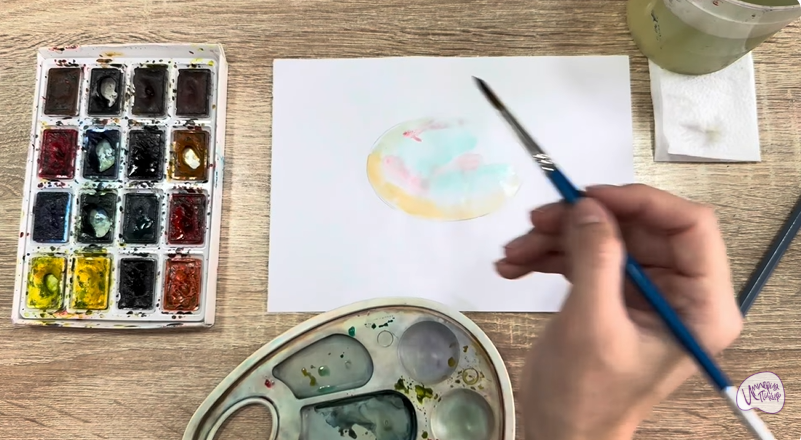 Рисуем Камень опал