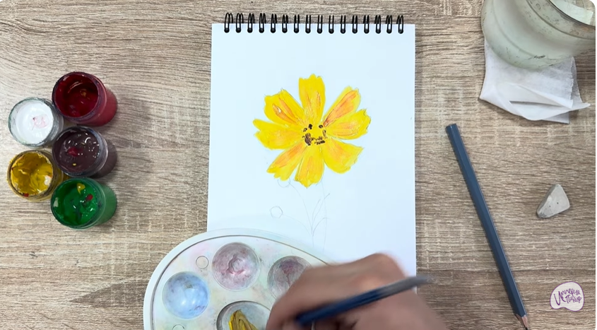Рисуем Кореопсис
