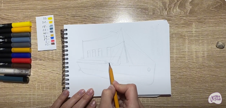 Рисуем Титаник