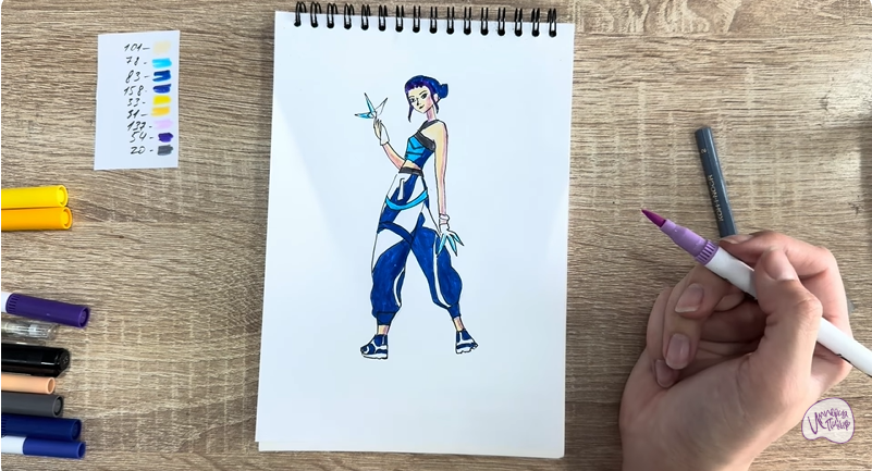 Рисуем Зои из "Кейпоп"