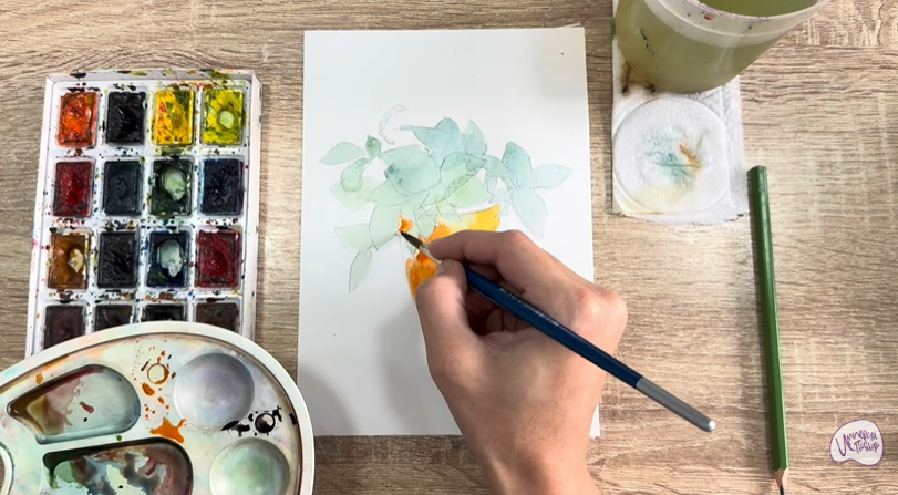 Рисуем Традесканция