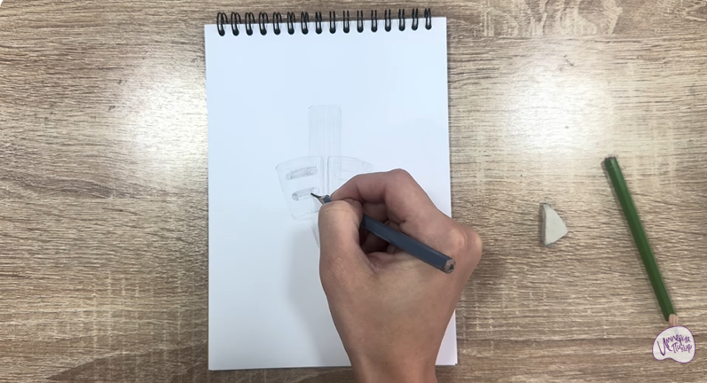 Рисуем Держатель для ручки