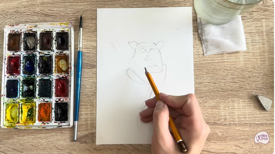 Рисуем Долгопят