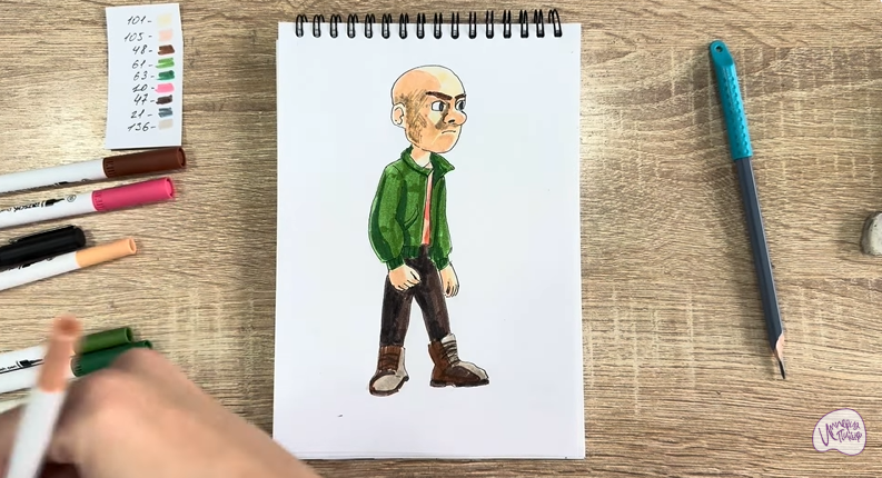 Рисуем Вик из "Побег из будущего"