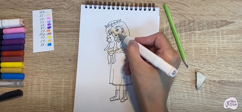 Рисуем Соня из "Царевны"