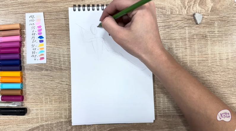 Рисуем Мира из "Кейпоп-охотницы на демонов"