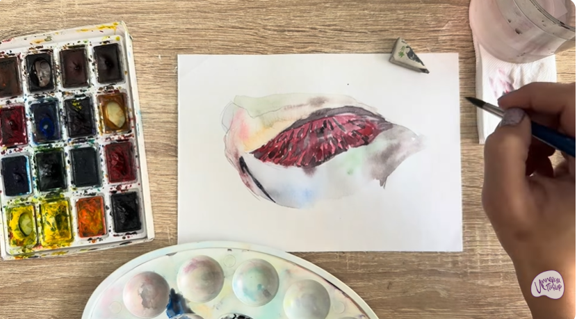 Рисуем Жабры рыбы