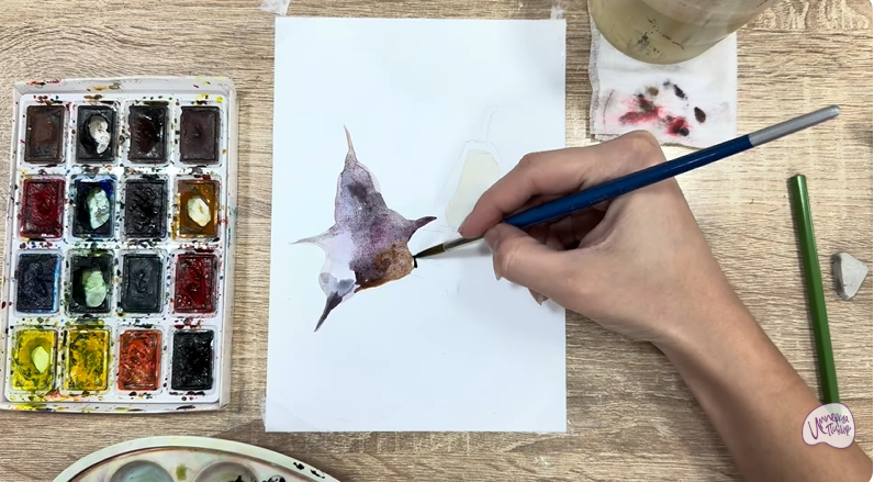 Рисуем Водяной орех