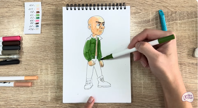 Рисуем Вик из "Побег из будущего"