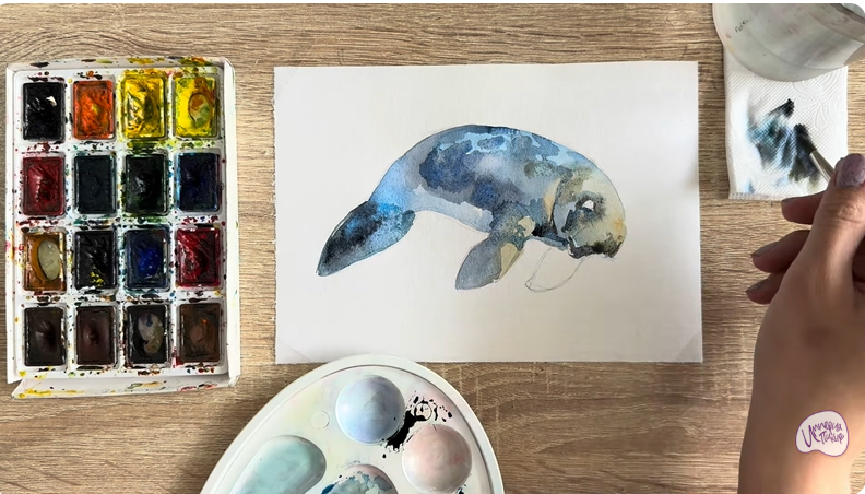 Рисуем Дюгонь