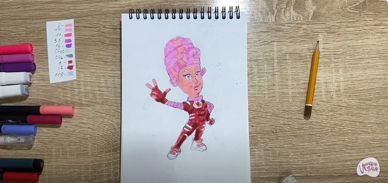 Рисуем Мася из "Фиксиков"