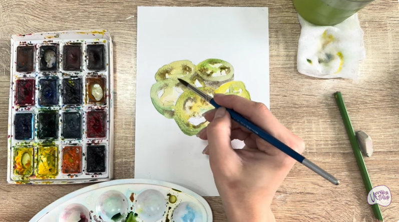 Рисуем Маринованные халапеньо