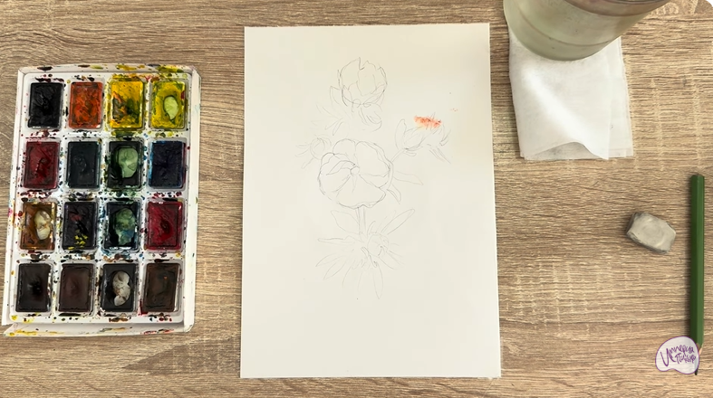 Рисуем Лапчатка