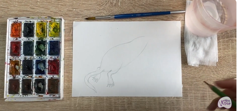 Рисуем Выхухоль
