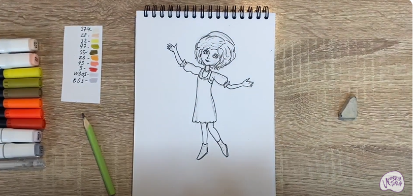 Рисуем Варя из "Царевны"