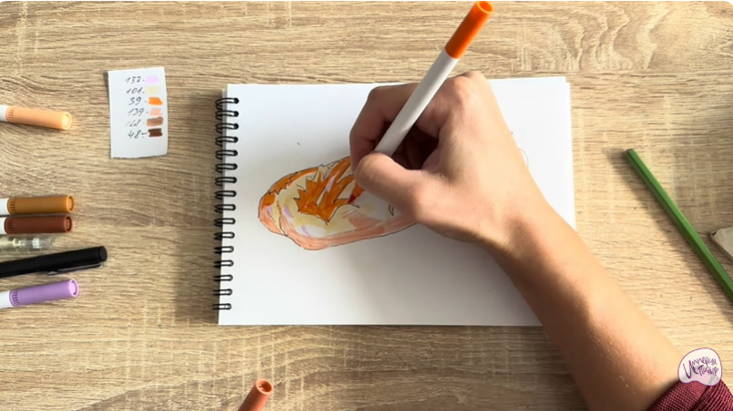 Рисуем Кулебяка