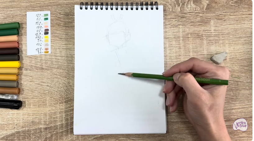 Рисуем Виктор из "герои Энвелла"