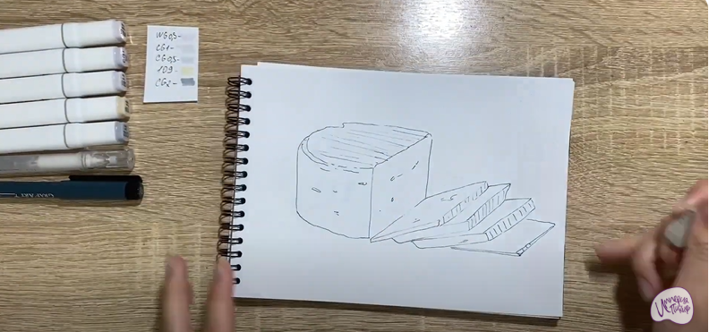 Рисуем Сыр "Фета"