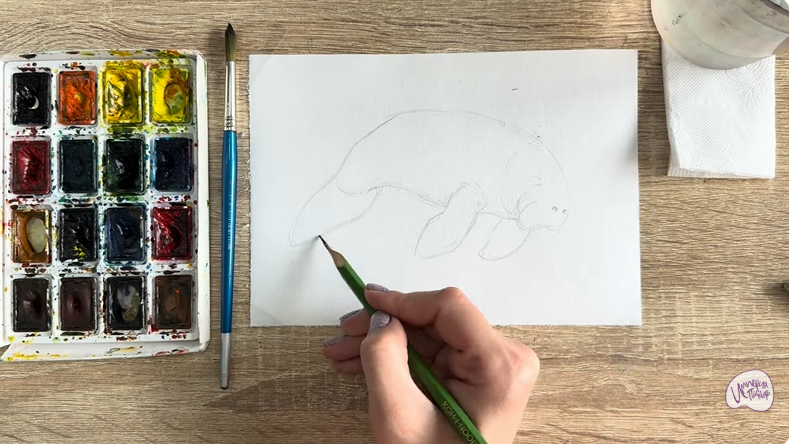 Рисуем Дюгонь