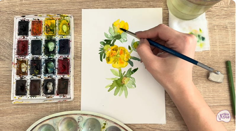 Рисуем Лапчатка