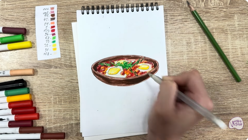 Рисуем Шакшука