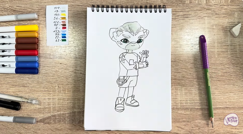 Рисуем Стар Нави из "Джи-Джи Бонд"