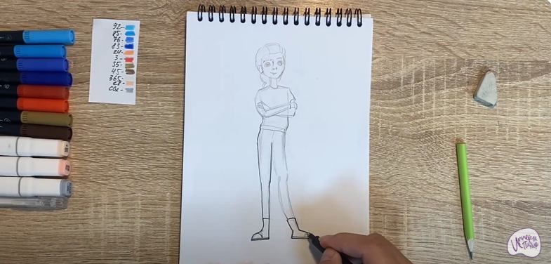 Рисуем Кристина из мультфильма "Финник"
