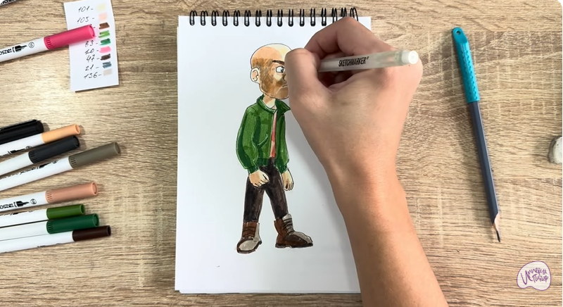 Рисуем Вик из "Побег из будущего"