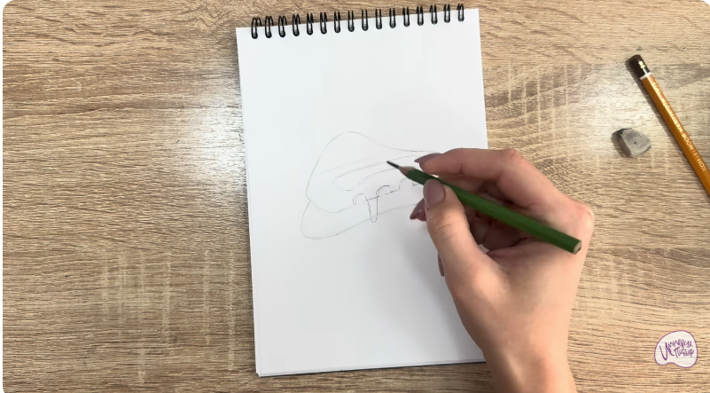 Рисуем Заколка-краб