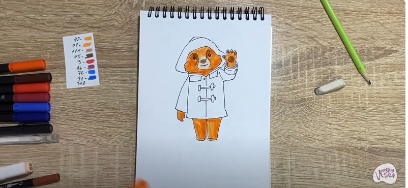 Рисуем Паддингтон