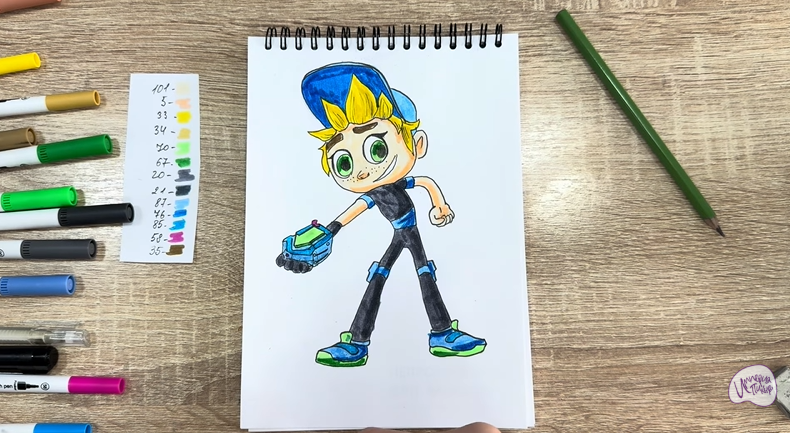 Рисуем Тимми из "Живой гараж"