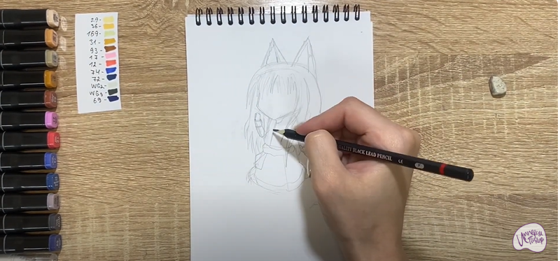 Рисуем Волчица
