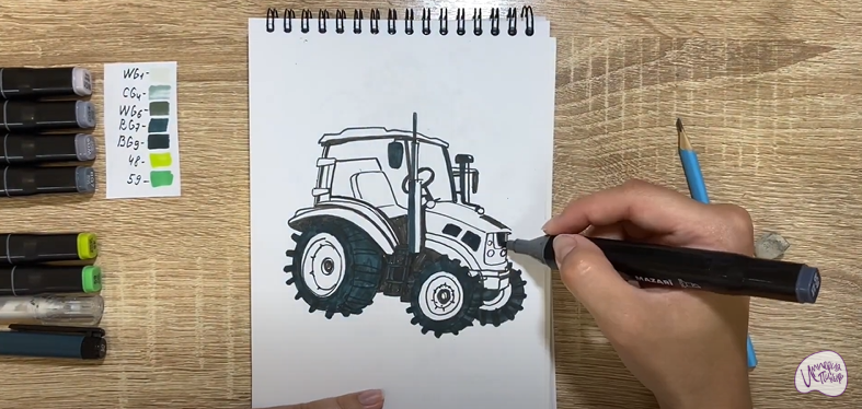 Рисуем Трактор