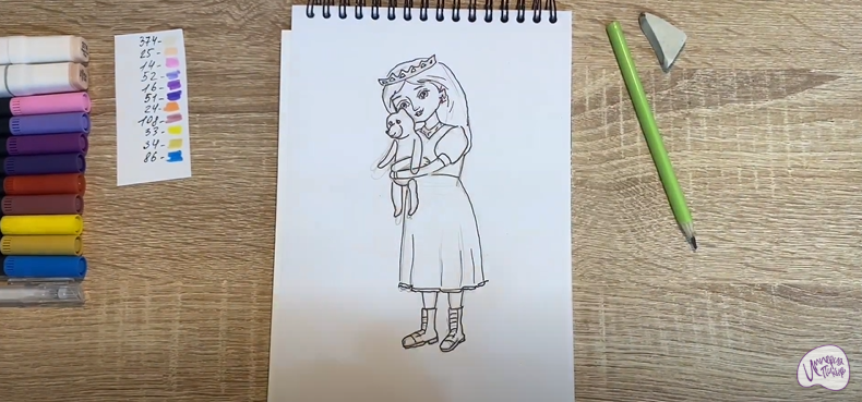 Рисуем Соня из "Царевны"